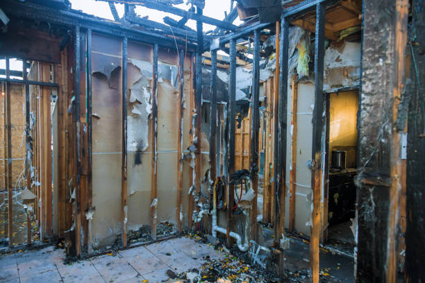 Professional Fire Damage Removal technician working in Mount Holly, NJ